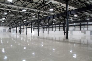 empty room of modern factory